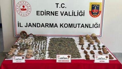 Edirne'de 4 bin 564 parça tarihi eser ele geçirildi