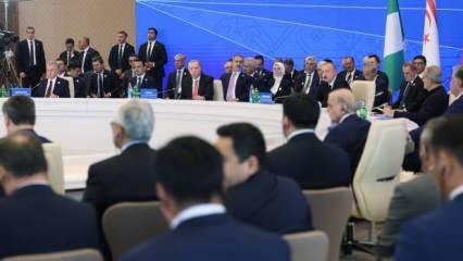 Erdoğan'dan Azerbaycan'da önemli mesajlar: Filistin davasını terk etmeyiz