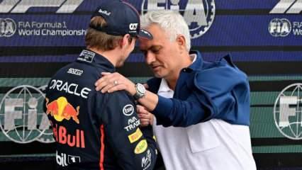 Formula 1 pilotu ödülü Mourinho'dan aldı