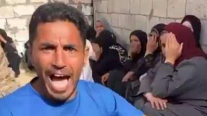 Gazzeli adam isyan etti! "Bir çantayla yakınımızın naaşını alıp geri dönüyoruz"