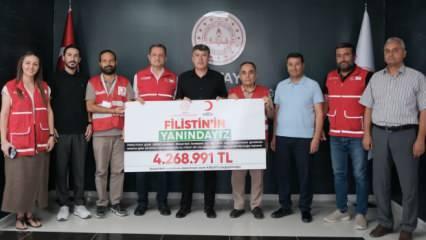 Hataylı öğrencilerden Filistinli çocuklara 4,2 milyon liralık yardım