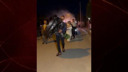 Konya'da yine havai fişekli kız isteme t&ouml;reni yapıldı