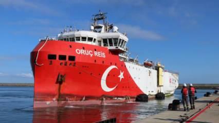 Oruç Reis Sismik Araştırma Gemisi, Filyos Limanı'na demirledi