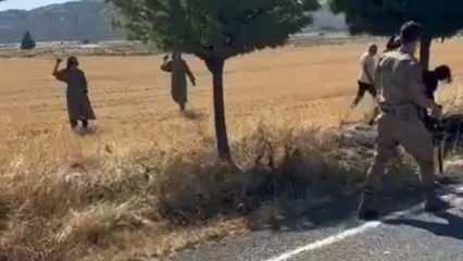 Gaziantep'te pes dedirten olay: Kaza yerine giden jandarmaya saldırdılar