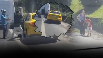 Şehir eşkıyası yol kesti: Anne-çocuğun korku dolu anları