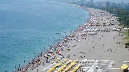 Antalya, son 5 yılın temmuz ayı günlük ziyaretçi rekorunu kırdı