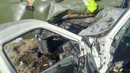  Bayburt'ta trafik kazası: 2 ölü, 6 yaralı