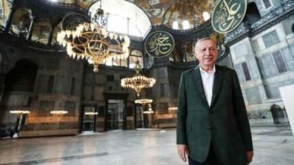 Cumhurbaşkanı Erdoğan’dan ‘Ayasofya’ açıklaması: ‘Ebediyen özgür kalacak’