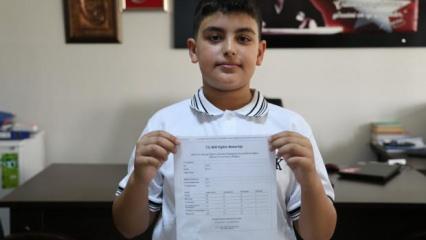 LGS birincisi Yiğit'in yerli ve milli vurgusu dikkat çekti