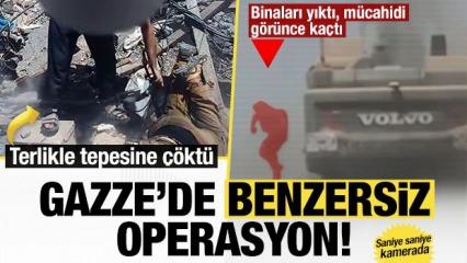 Gazze'de benzersiz operasyon! Terlikle İsrail askerinin ensesine çöktü