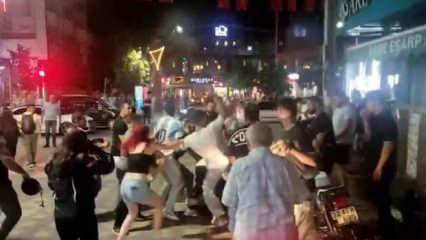 Isparta’da motosiklet sürücüsüyle yaya arasında tekme ve yumruklu kavga