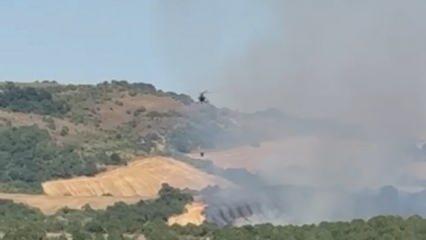 Manyas'ta yangın: Mücadele sürüyor!