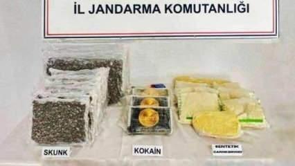 Piyasa değeri 100 milyon lira olan uyuşturucu ele geçirildi
