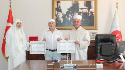 Rus çift Aydın'da Müslüman oldu
