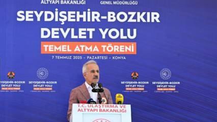 Seydişehir-Bozkır Devlet Yolu'nun temeli atıldı! 10 dakika kısalacak