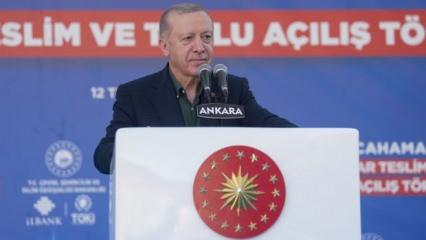 Son Dakika: Erdoğan'dan Kızılcahamam Toplu Açılış Töreni'nde önemli mesajlar!