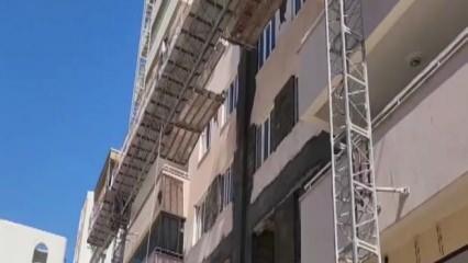 Tadilat sırasında iskele kırıldı, işçiler yere çakıldı: 2 ölü, 1 yaralı