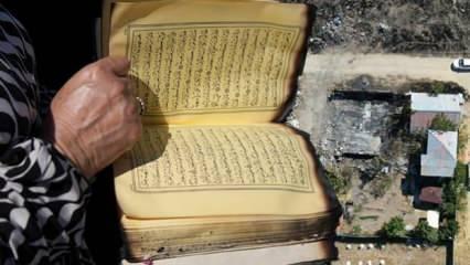 Tüm ev küle döndü, bir tek Kur'an-ı Kerim yanmadı