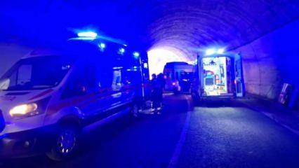 Tunceli’de tünelde trafik kazası: 8 kişi yaralandı