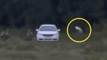 Aracın altına bomba yerleştirirken yakalandı! İşte Rusya'da bir ajanın öldürüldüğü anlar