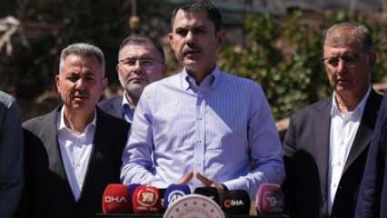 Bakan Kurum'dan açıklama: 3 ildeki yangıların yaraları sarılıyor