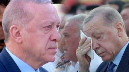 Duygu dolu anlar: Cumhurbaşkanı Erdoğan gözyaşlarını tutamadı! 