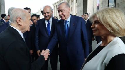 Erdoğan'dan TBMM'de sürpriz zirve! Bahçeli ve Destici ile bir araya geldi!