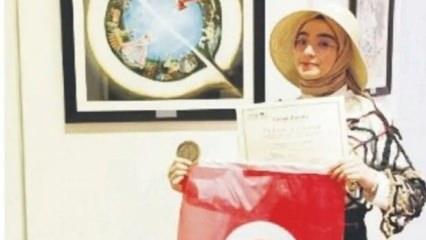 İmam hatipli ressamdan uluslararası başarı