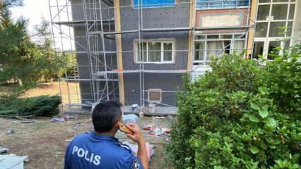 İskelede çalışırken 5'inci kattan düşerek öldü