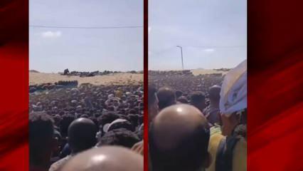 İsrail'in ölüm tuzağı anbean kaydedildi! Yüzlerce kişi toplanmıştı