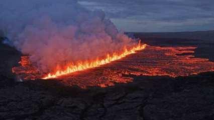  İzlanda'da Reykjanes alarmı! Yanardağda patlama!