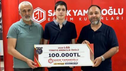 LGS şampiyonundan 100 bin TL'lik anlamlı bağış!