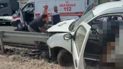 Osmaniye'de korkunç kaza! Bariyere ok gibi saplandı: 2 ölü
