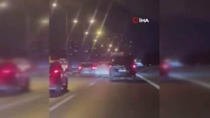 TEM Otoyolu’nda makas atan magandaya para cezası