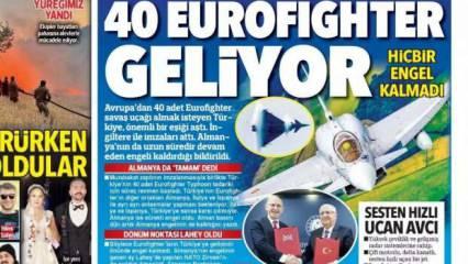 40 Eurofighter savaş uçağı geliyor! Engel kalmadı - Gazete manşetleri