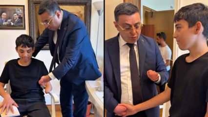 AK Parti milletvekilinden, engelli gence unutulmaz nasihat 