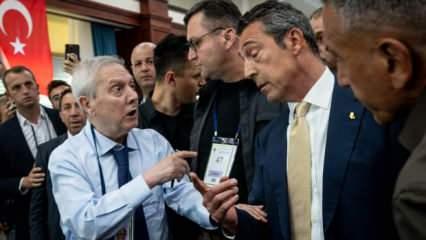 Ali Koç Aziz Yıldırım'la burun buruna geldi: Kongreye ara verildi