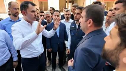 Bakan Murat Kurum müteahhitlere '24 saat çalışın burayı bitirin' talimatı verdi