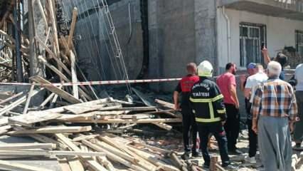 Beton dökme sırasında dehşeti yaşadılar! İnşaat çöktü, 7 kişi yaralandı