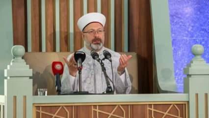 Diyanet İşleri Başkanı Erbaş'tan orman yangınlarına karşı yağmur duası
