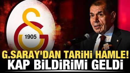 Galatasaray'dan tarihi hamle! KAP bildirimi geldi