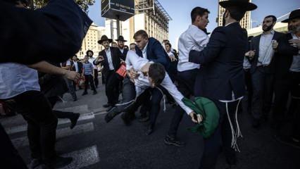 Harediler İsrail'e hizmet etmek istemiyor! Tutuklanmalar protesto edildi