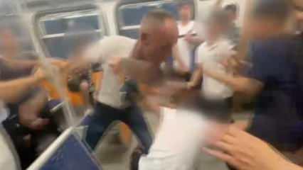 İstanbul’da metro karıştı! Küfürler, tekmeler ve yumruklar havada uçuştu
