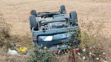 Kastamonu'da devrilen araçtaki 3 kişi yaralandı