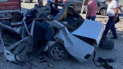 Malatya’da Tofaş’ın hurdaya döndüğü kazada 1 kişi öldü, 1 kişi yaralandı