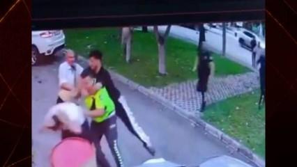 Şehir eşkıyaları uygulama yapan trafik polislerine saldırdı!