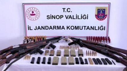 Sinop'ta kaçak silah ve ürün operasyonu: 5 gözaltı