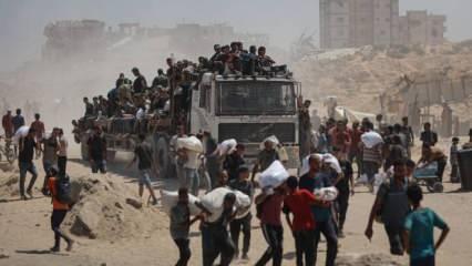 Yardım tırları Gazze'ye giriş yaptı! UNRWA'dan çarpıcı açıklama "Açlığı engellemeyecek"