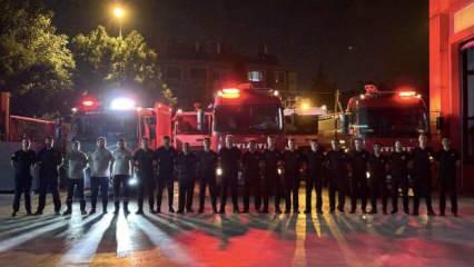 Konya Büyükşehir'den Bursa'ya itfaiye desteği 