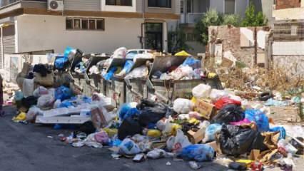İzmir'de manzara aynı: Çöpler dağ oldu!